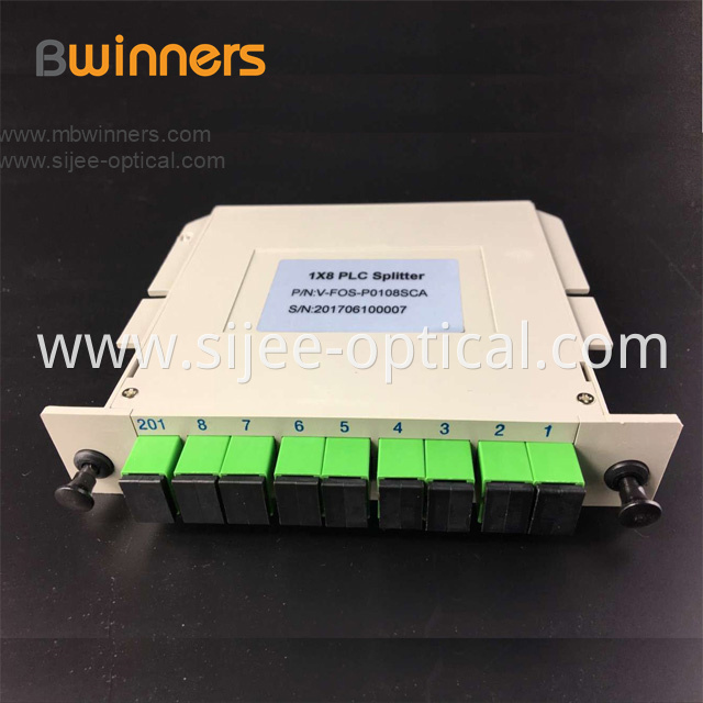 Cassette Tyep 1x8 Sc Apc Plc Splitter